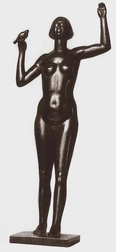 Femes Beck, Vilmos: Girl with bird