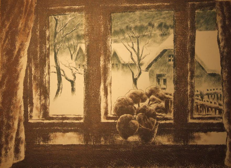 Kórusz, József: Fenster im Winter