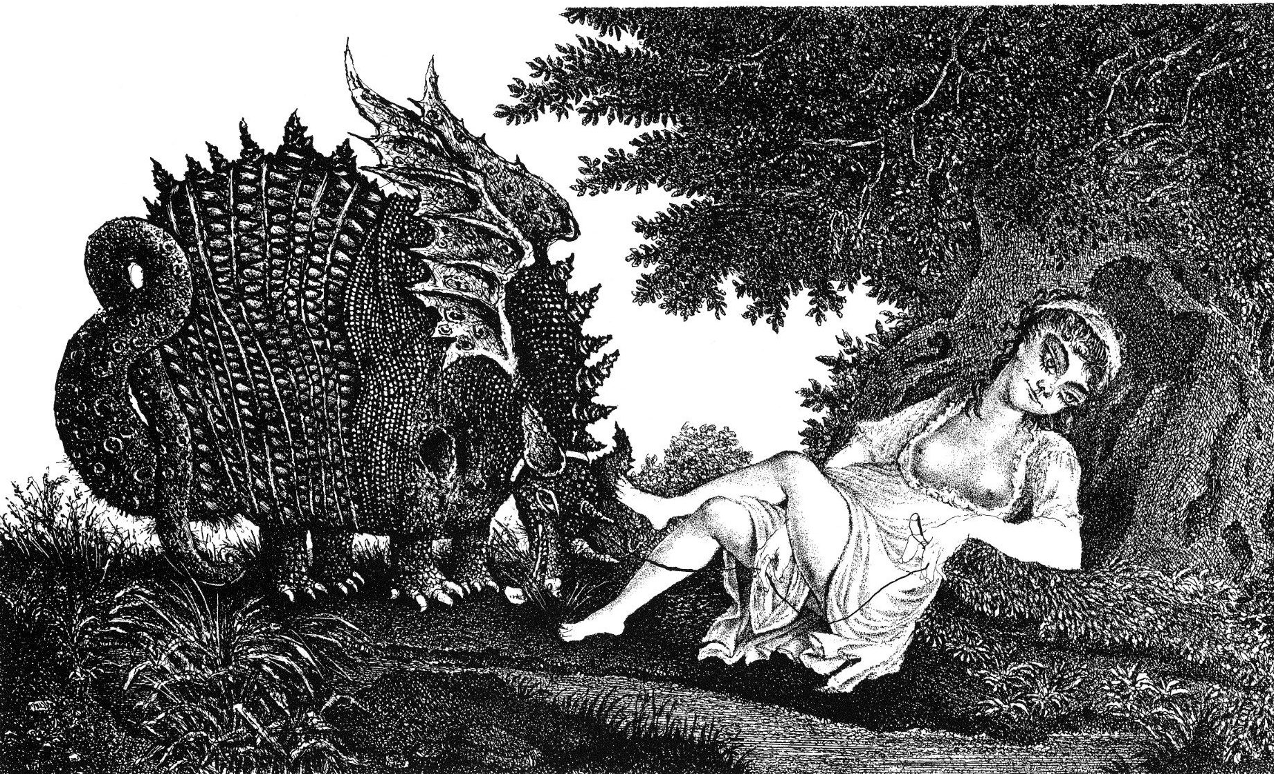 Gyulai, Líviusz: Grazing dragon with virgin