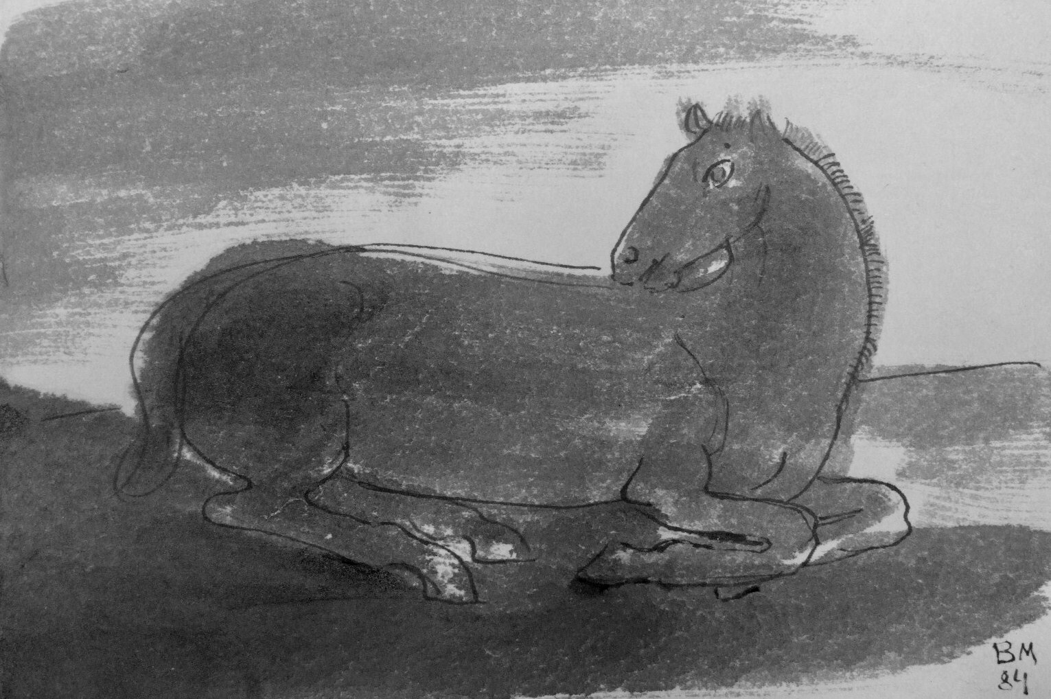 Borsos, Miklós: Resting horse