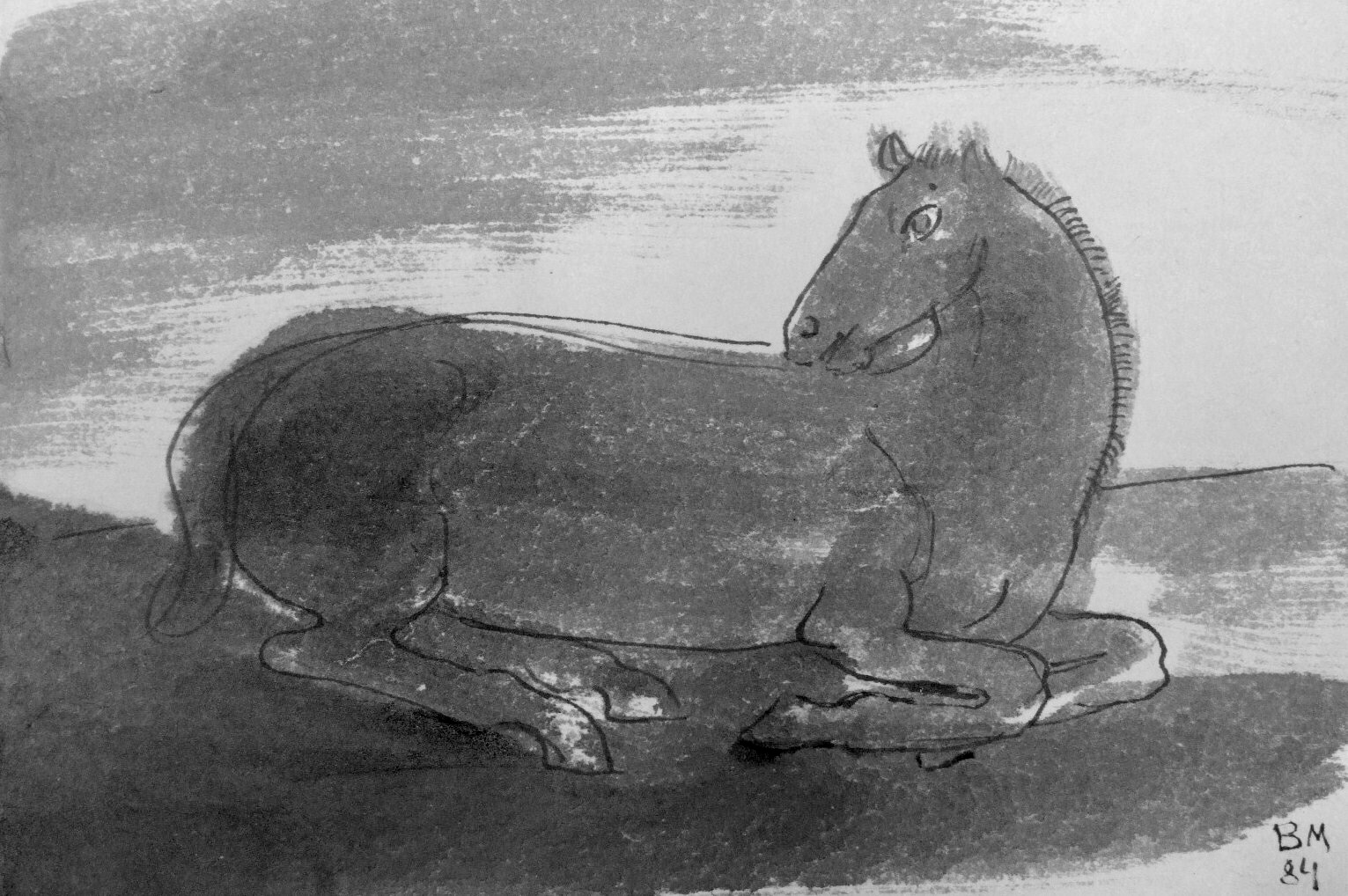 Borsos, Miklós: Resting horse