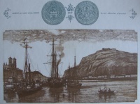 Gaál, Domokos: Hafen am Donauufer 1845