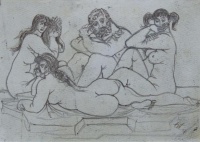 Tot, Amerigo: Man with three graces
