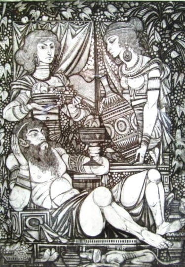 Kass, János: Lot and his daughters
