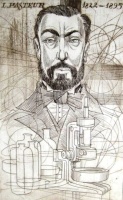 Kass, János: Doctor's portrait - Pasteur