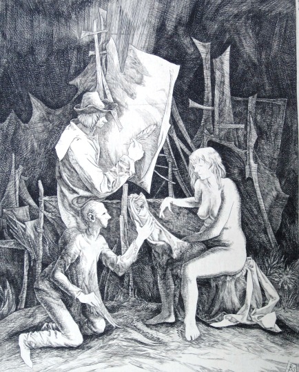 Badacsonyi Sándor: Festő és modelljei