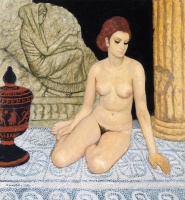 Czene, Béla: Nude with antiques