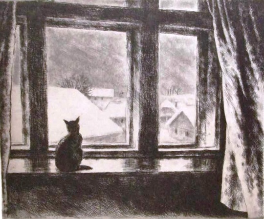 Szőnyi, István: The cat in the window