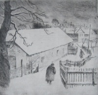 Szőnyi, István: Snowy street