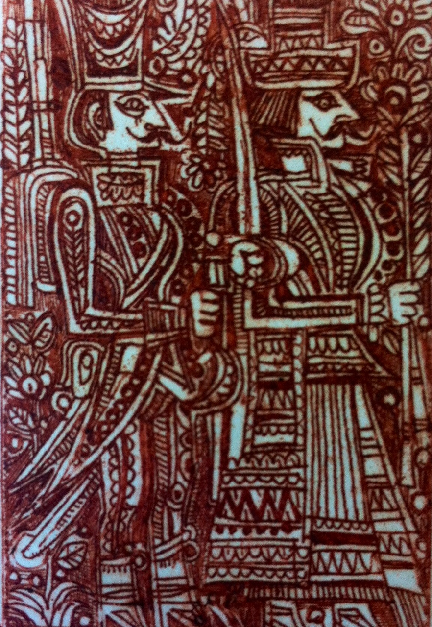 Kass, János: Háry János stamp illustration - Soldiers