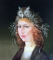 Szász, Endre: Lady with owl