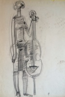 Somogyi, József: Woman with cello