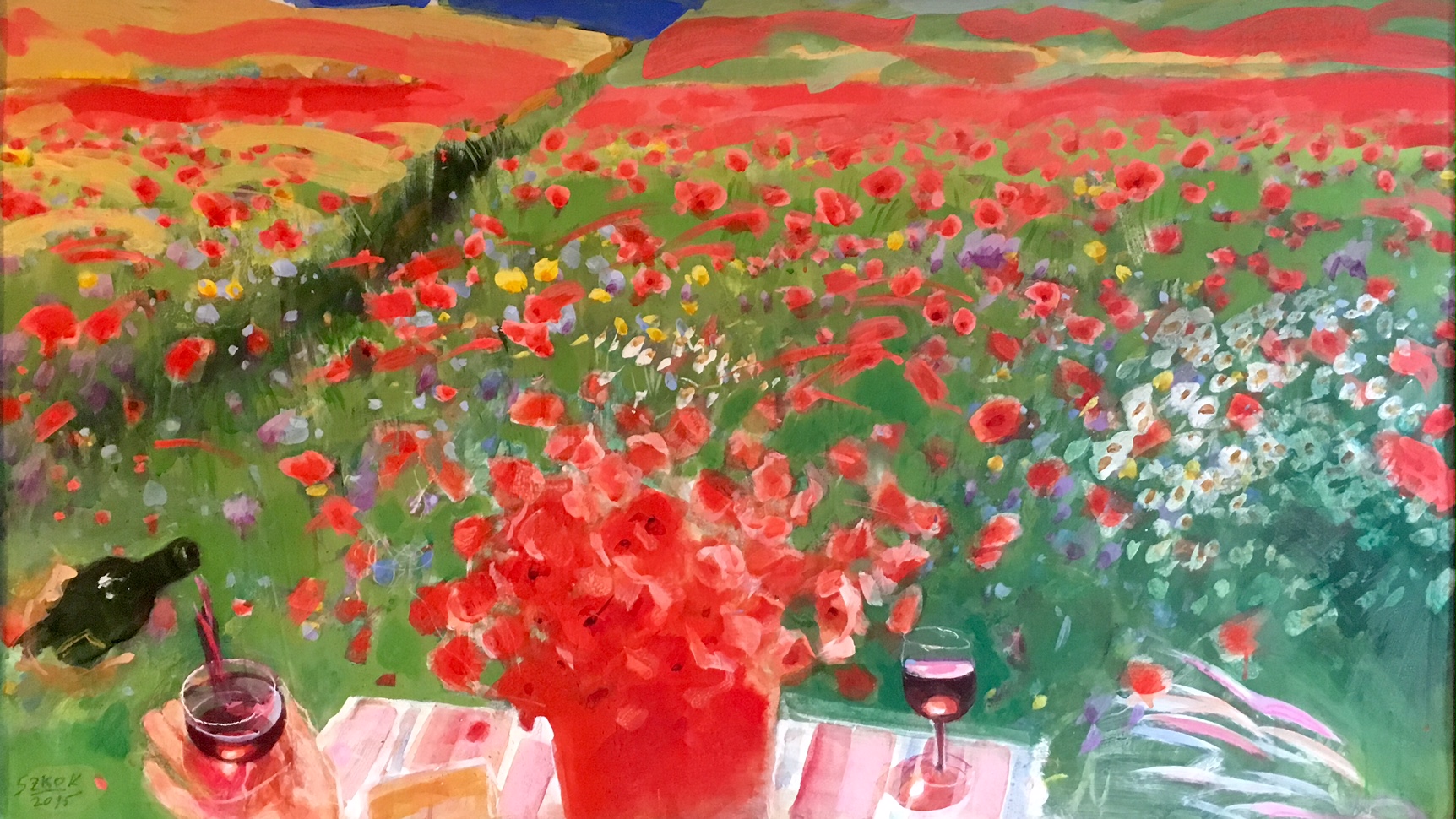 Szkok, Iván: Field of poppies