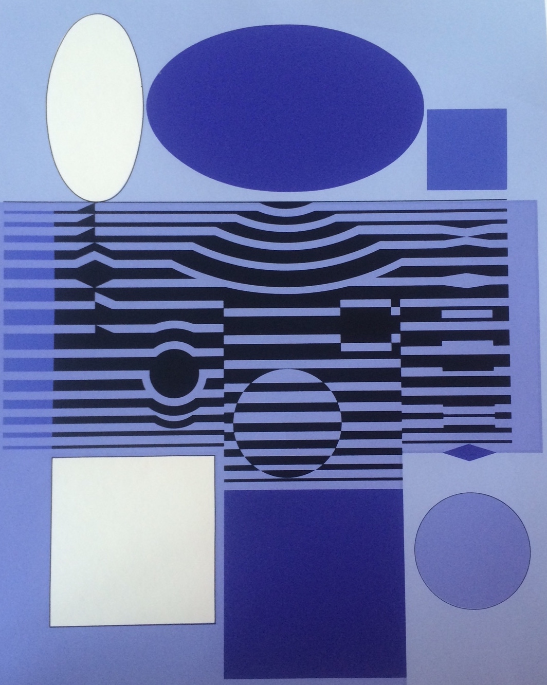 Vasarely, Victor: Hommage Béla Bartók I.