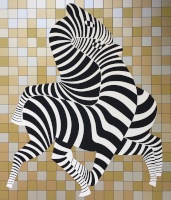 Vasarely, Victor: Golden zebras