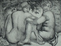 Maillol, Aristide: Két ülő nő a lombok alatt (Deux femmes assises sous des feuillages )