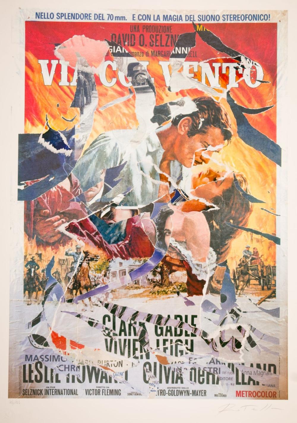Mimmo Rotella: Gone with the wind