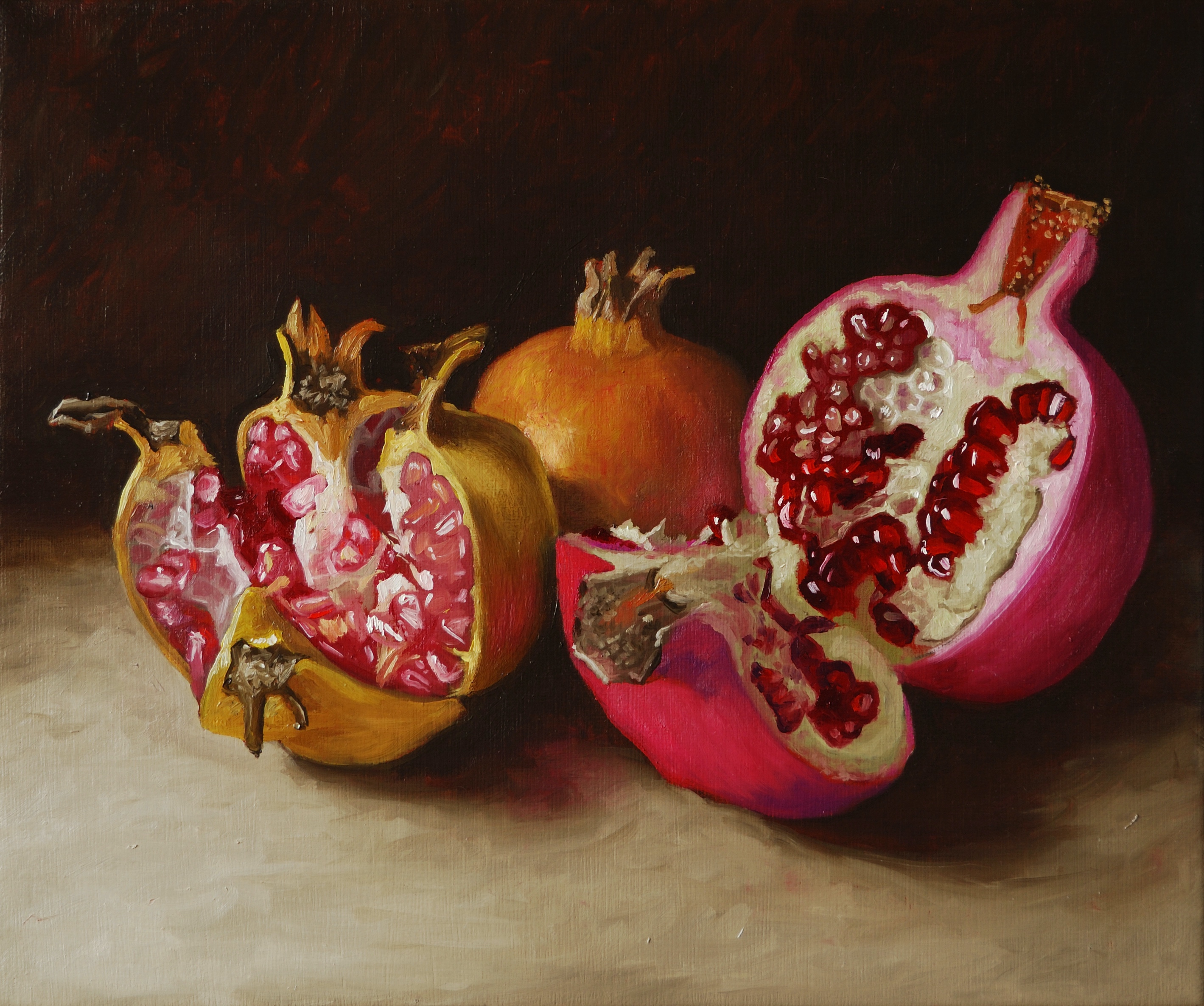 Szenteleki, Gábor: Three pomegranates