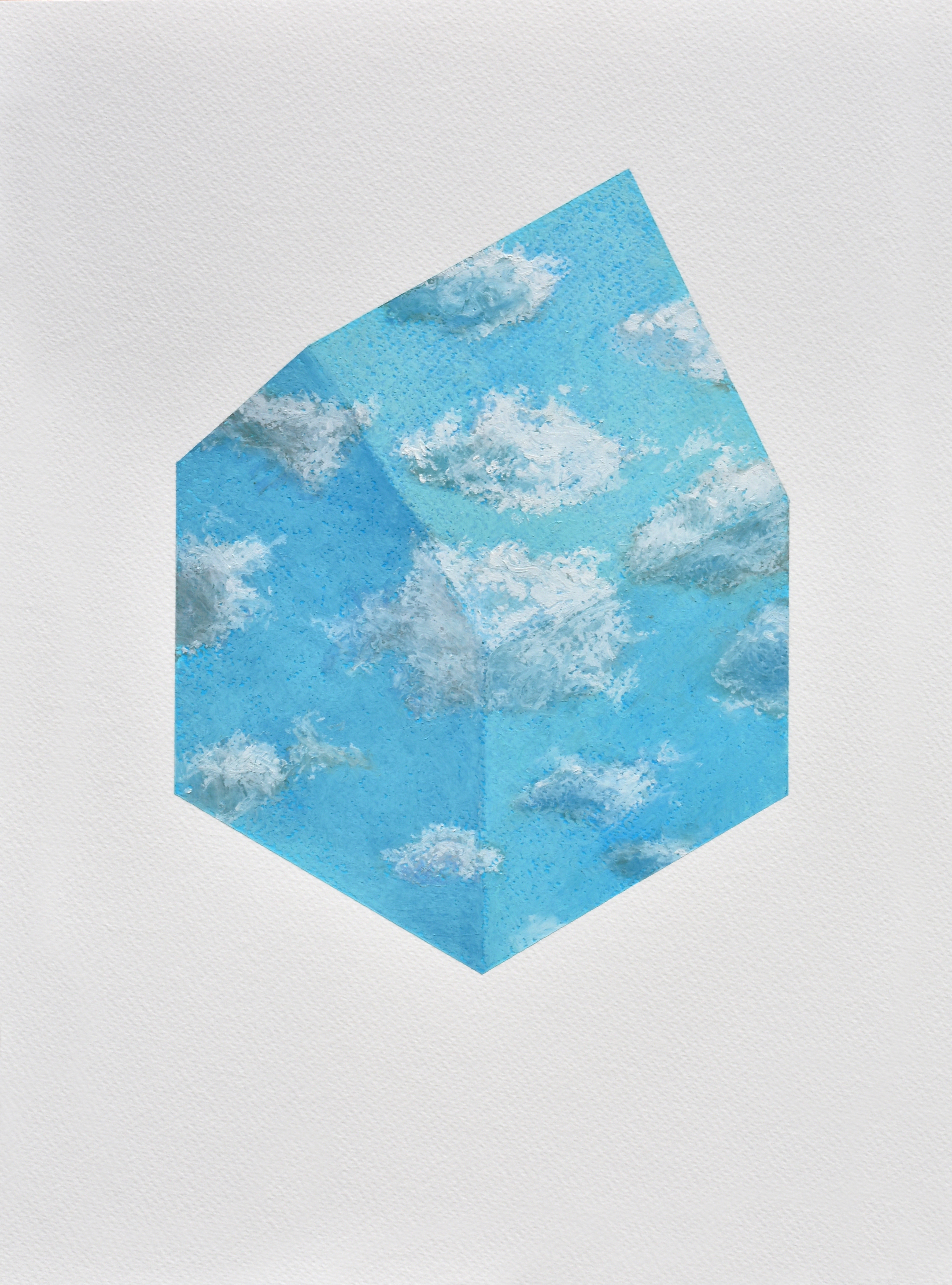Szenteleki Gábor: Felhőház I.- Hommage Magritte
