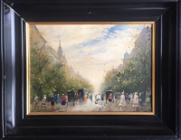 Berkes Antal: Street scene in Budapest