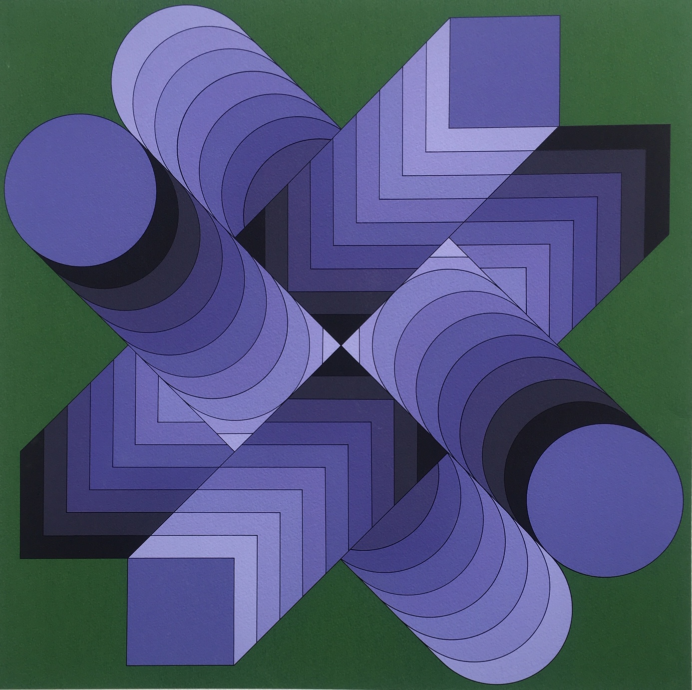 Vasarely, Victor: Optische Komposition (Sees)