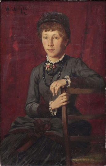 Munkácsy, Mihály: Portrait of a young noble girl