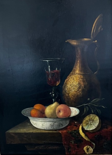 Oskar F. Knapp: Stillife with Lemon