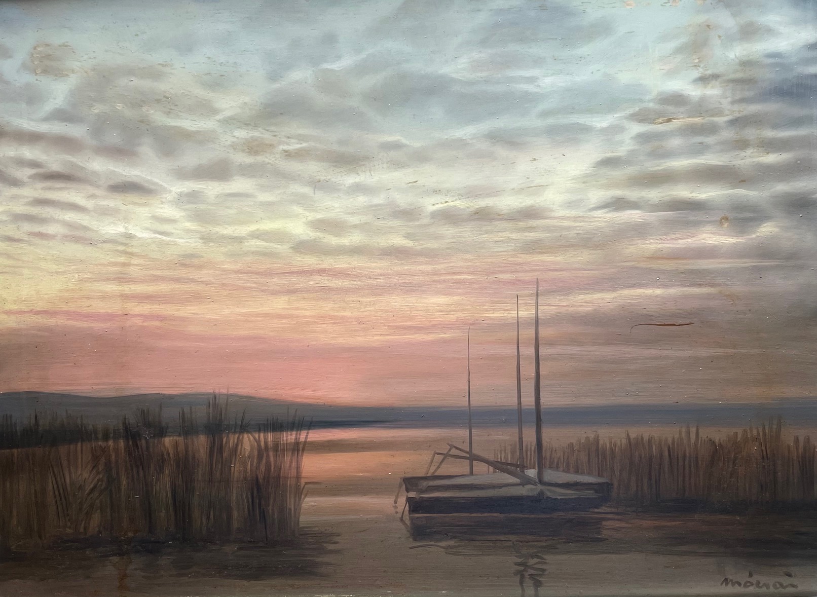 Mácsai István: Sunset at the seaside
