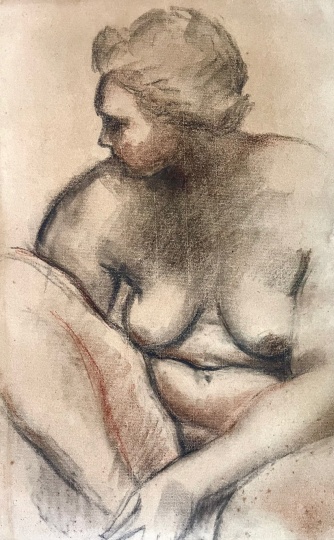 Ferenczy, Béni: Sitting nude