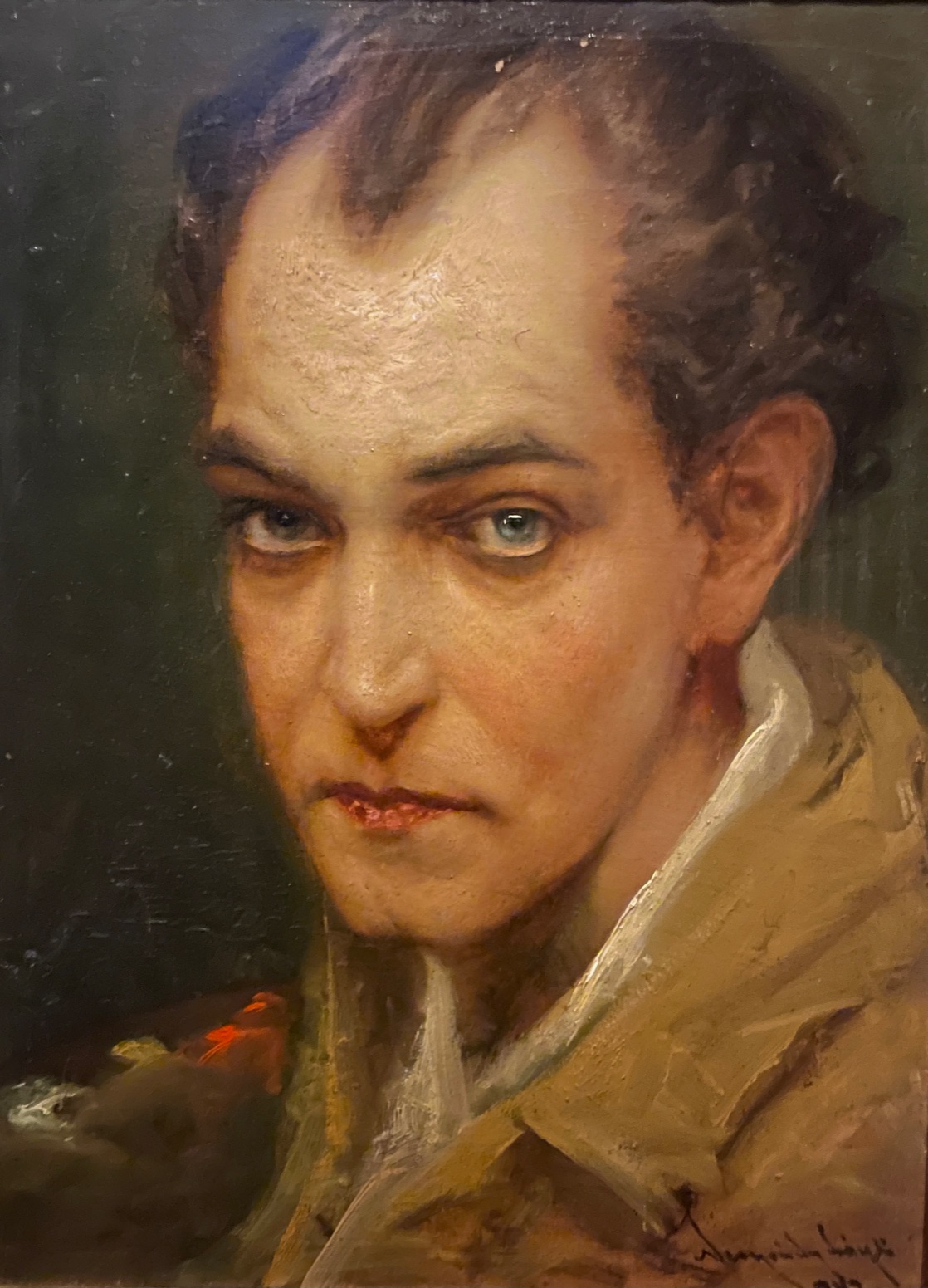 Neogrady László: Selbstportrait mit Malerpalette