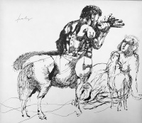 Szalay, Lajos: Kentaur with panflute