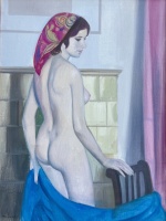 Mácsai István: Lady back nude