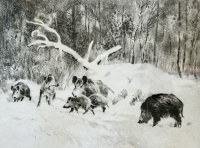 Csergezán, Pál: Winter im Walde