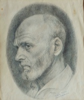 Szabó, Vladimir: Selbst portrait mit Bart