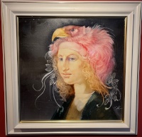 Szász, Endre: Dame in einem Vogelhut