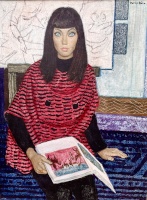 Czene, Béla: Girl reading book