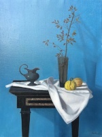 Mácsai István: Still-life in the blue room