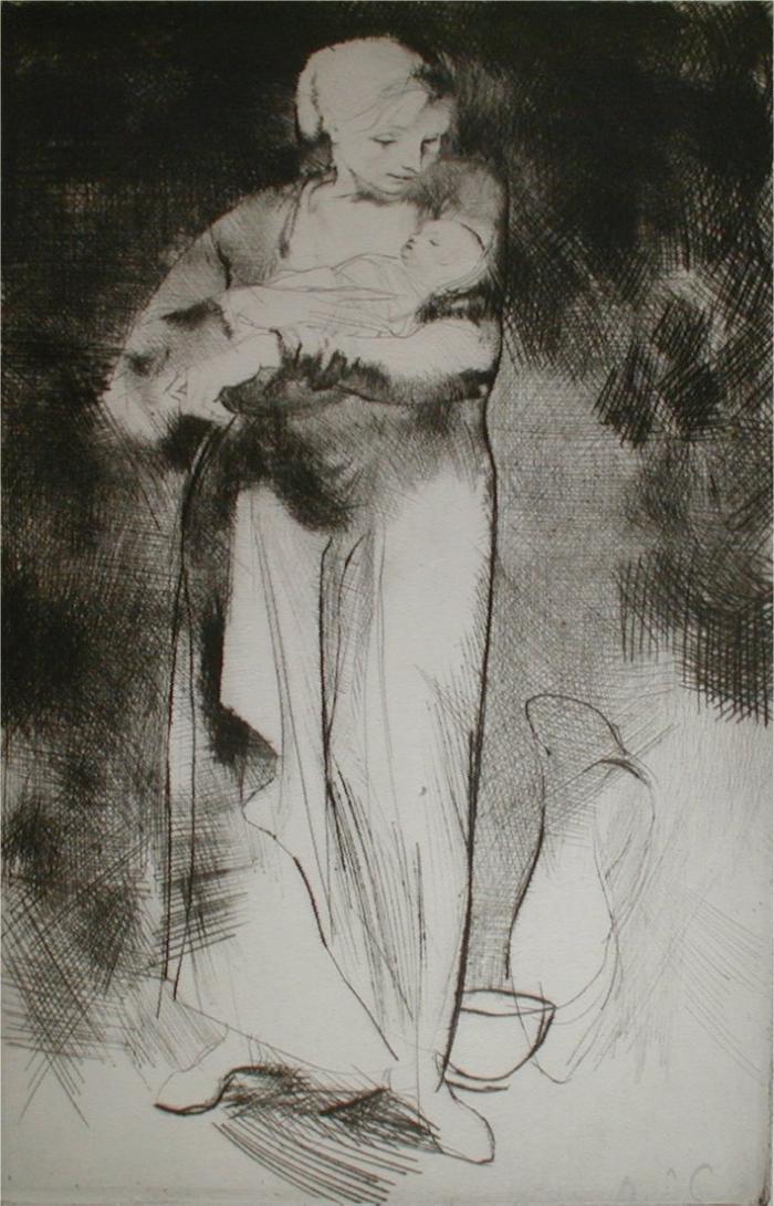 Szász Endre: Anya gyermekével