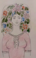 Reich, Károly: Flowerhair girl