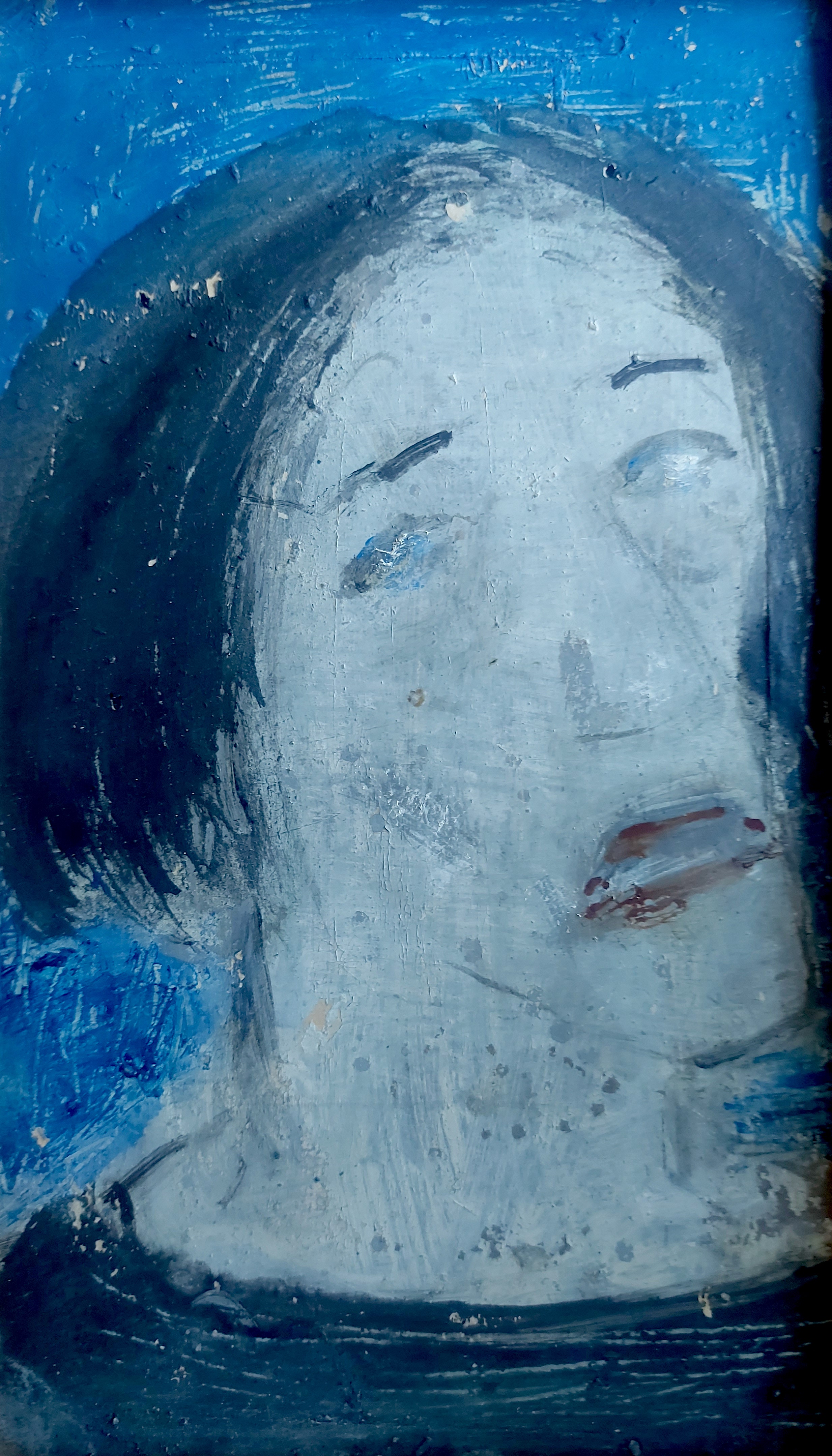 Gábor, Marianne: Blue portrait