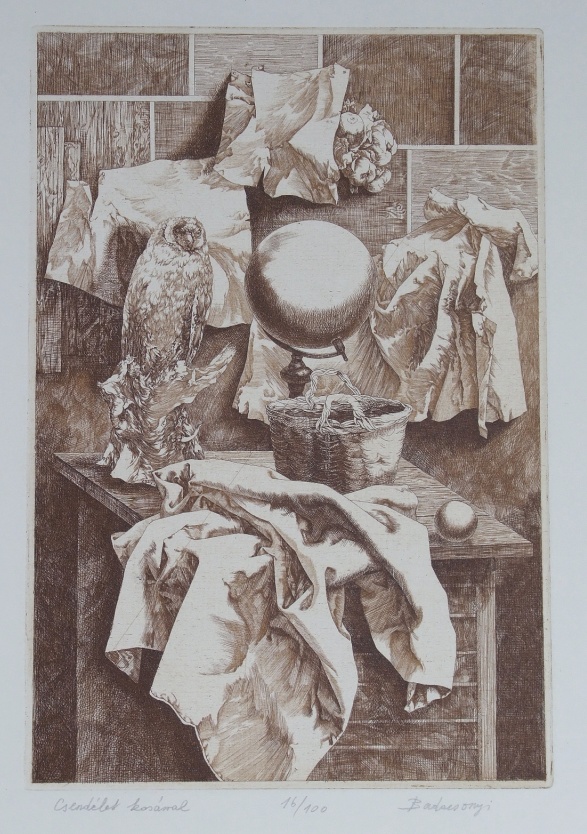 Badacsonyi Sándor: Csendélet kosárral