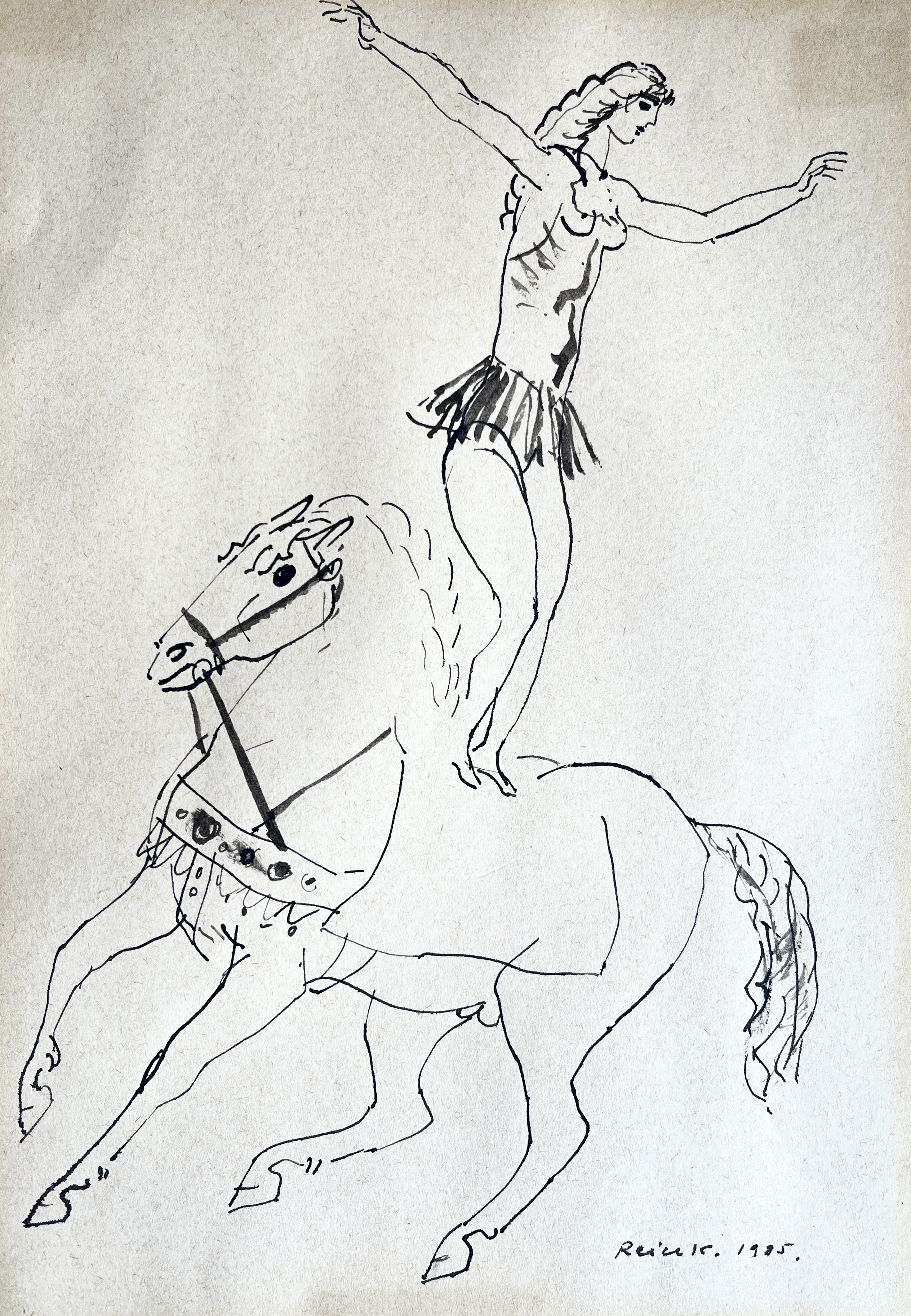Reich, Károly: Acrobat on a horse
