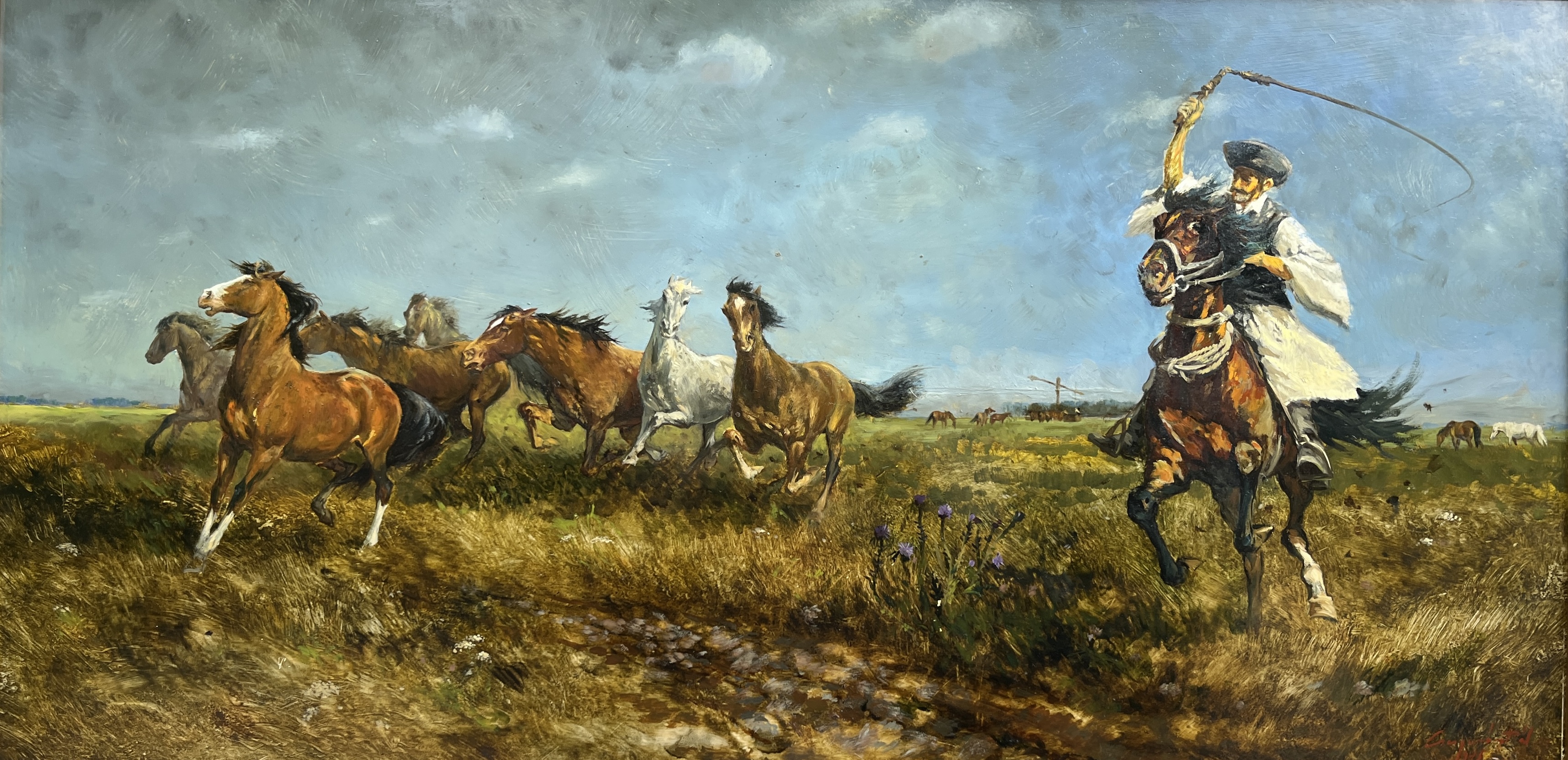 Csergezán, Pál: Reiter in der Pusta