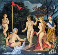 Duschanek, János: Woman bathing