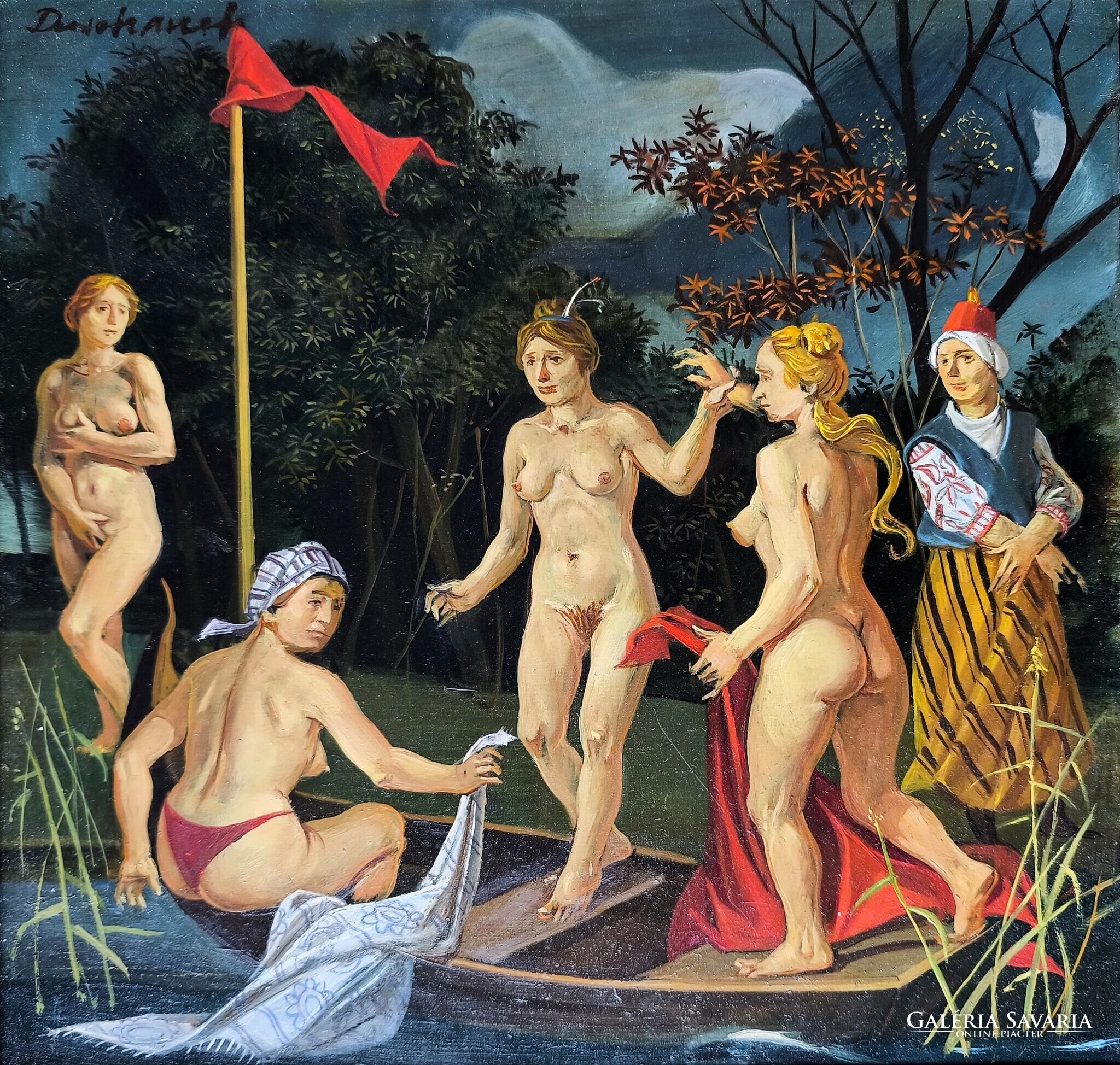 Duschanek, János: Woman bathing