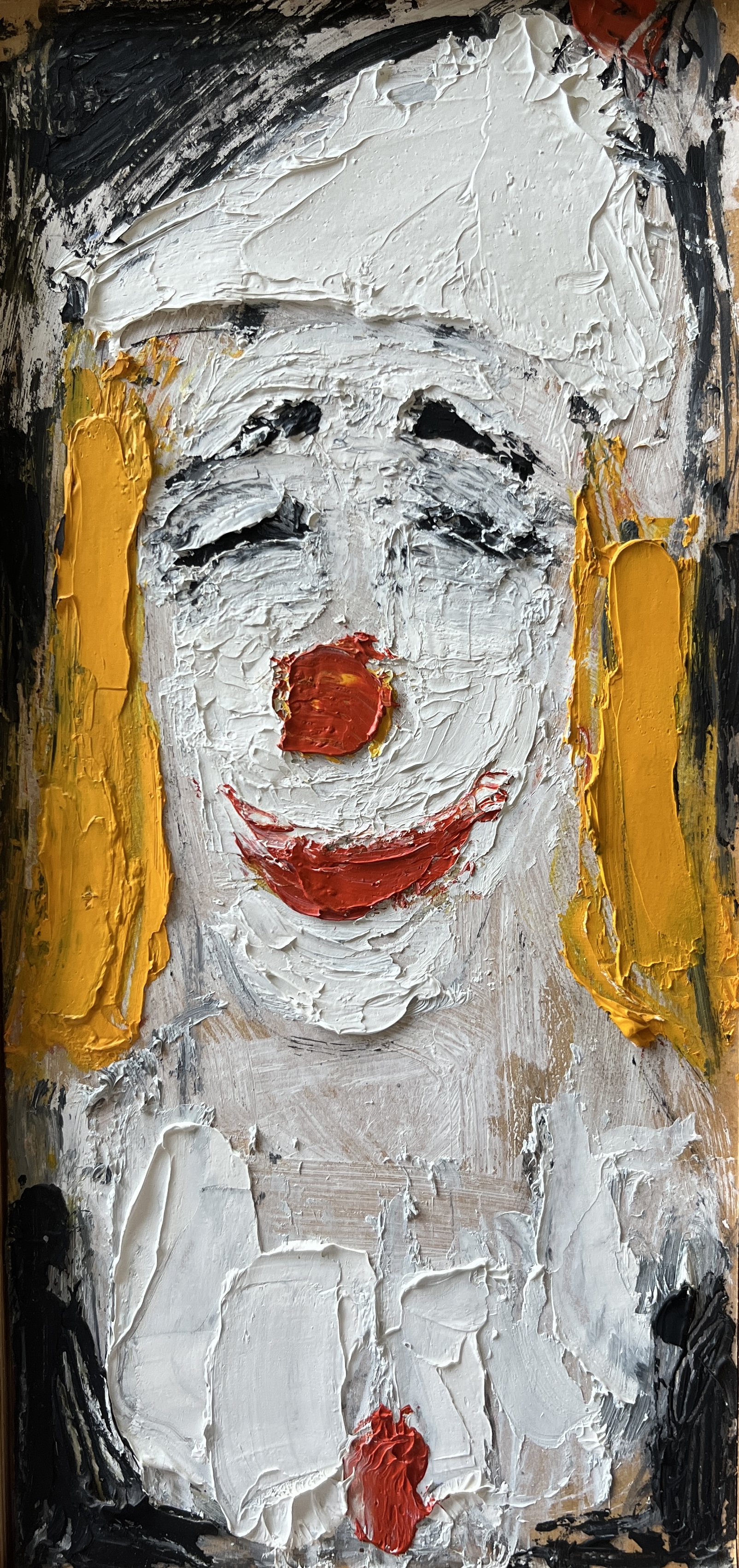 Gábor, Marianne: Clown mit orangenfarbenem Haar