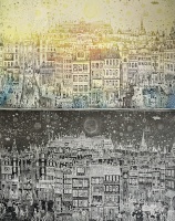 Gross, Arnold: The city of blue dreams - day and night