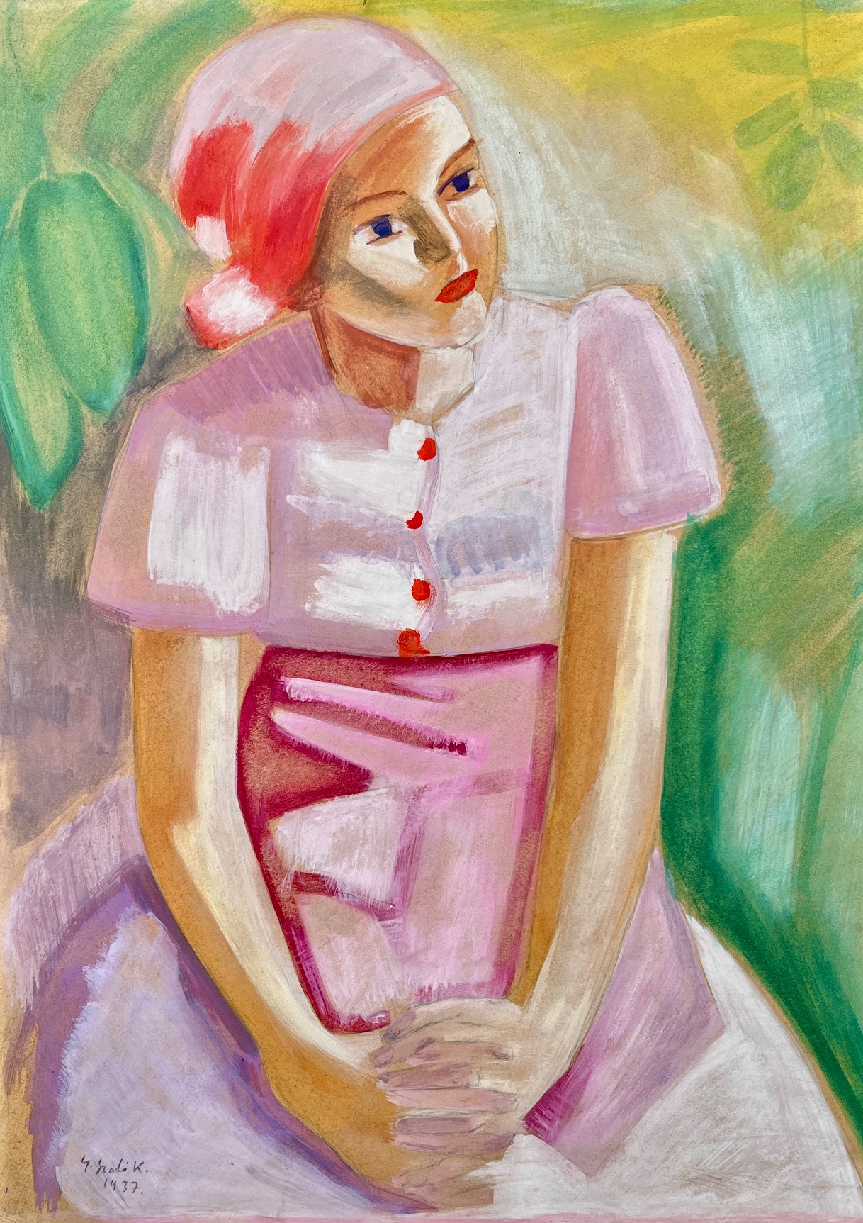 Kálmán Gáborjáni, Szabó: Sitzende Dame