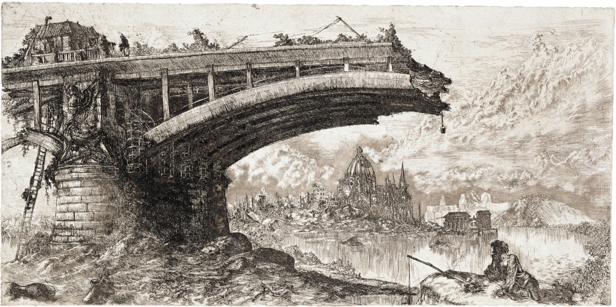 Takáts, Márton: Budapest, hommage á Piranesi, Margareth Bridge